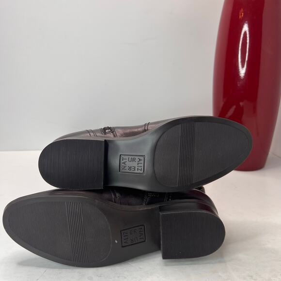 Naturalizer Rena 2 Leather Knee High Riding Boot Side Zip Black Women 6.5M NWOB - Picture 8 of 9